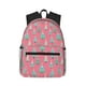thumbnail image 1 of Balery Pastel Christmas Trees on Pink Mochila para Mujeres y Hombres, Mochila Ligera Casual para Viajes, Mochila Clásica Básica para la Universidad, 1 of 6