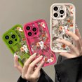 thumbnail image 5 of Flower Phone Case For iPhone 11 13 12 15 14 Pro Max Case iPhone XS XR X 7 8 15 Plus SE 2020 Shockproof Bumper Soft Cover Fundas 4DF26 For iPhone 11Pro Max, 5 of 5