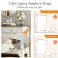 thumbnail image 5 of WAMPAT 12 Drawer Dresser for Bedroom,94.4”W Farmhouse Wood Storage Cabinet with Wide Drawers, Rustic Chest of Drawers for Clothes, Entryway, or Living Room, 5 of 9