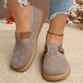 thumbnail image 2 of Women's Wide Width Breathable Knit Slip-On Shoes, Lightweight Soft Sole Casual Sneakers for All Seasons, Multi-Color, 2 of 9