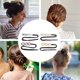 thumbnail image 3 of 4 unids Bandas de pelo torcido Pelo Moble Shaper Anti-Slip Pearls Clip Dispositivo de cabello perezoso, 3 of 5