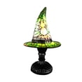 thumbnail image 2 of Purple Stained Glass Witch Hat Lamp, Handmade Gothic Led Table Light, Glowing Night Light For Halloween Party, Indoor Decor & Mood Lighting Green Free Size, 2 of 6