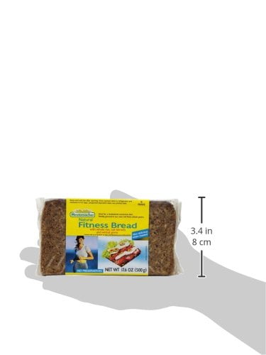Pack of 12,  Mestemacher Bread, Fitness, 17.6 oz