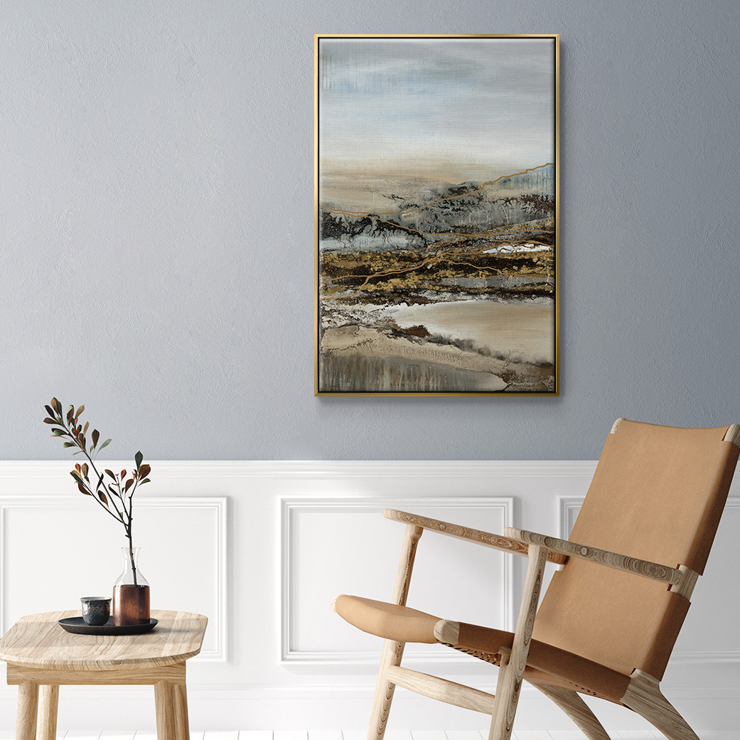 Annual Journey Framed Premium Gallery Wrapped Canvas - Ready to Hang - 17 x 25 - Gold Floating Frame