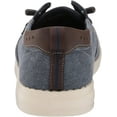 thumbnail image 3 of Nunn Bush Mens Brewski Wallabee Canvas Moc Toe Bungee Slip-on Loafer 8 Navy, 3 of 8