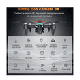 thumbnail image 3 of Drone Con Dual Cámara 8k Negro 2.4ghz 3 Batería Lab.G Negro, Azul, 3 of 5