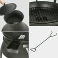 thumbnail image 4 of BALI OUTDOORS Chimenea Outdoor Fireplace Wood Burning Fire Pit Cast Iron Fire Pit Chiminea, 4 of 7