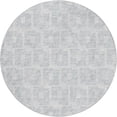 thumbnail image 2 of Addison Rugs Dream Shag Premium Machine Washable Transitional Squares Silver Round Rug, 8' x 8', 2 of 8