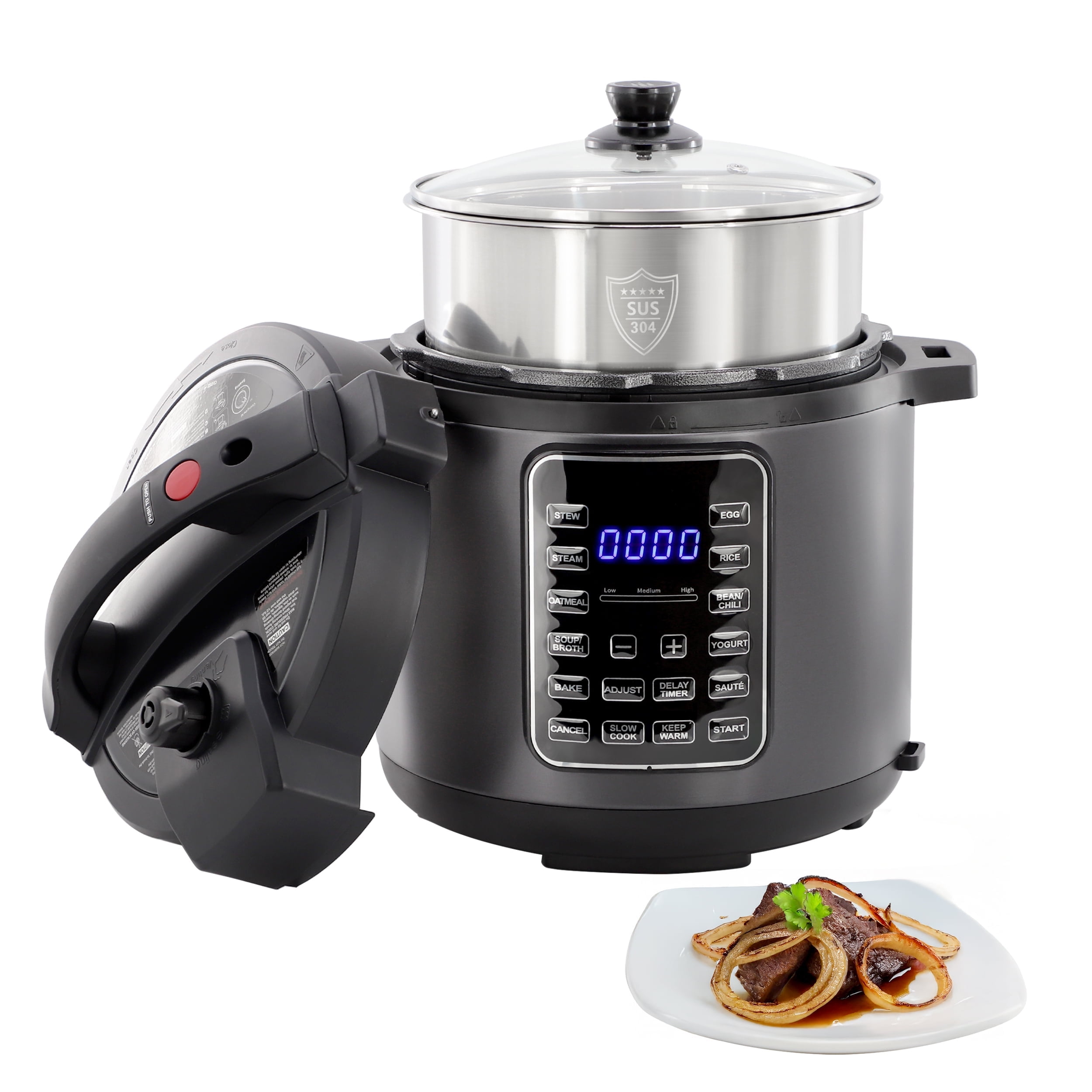 Hawkins Pressure Cooker, 4 Litres, Stainless Steel, Durable, Stay