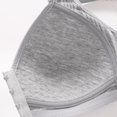 thumbnail image 5 of Xdegoge Sports Bra for Women High Impact Support Wirefree Workout Crop Top with Classic Striped Pattern Front Hook and Eye Closure Moisture-Wicking Activewear for Yoga Running Gym, 5 of 7