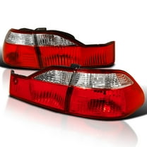 Spec-D Tuning Red Tail Lights Compatible with 1998-2000 Honda Accord 4-Door Sedan, Left   Right Pair Assembly