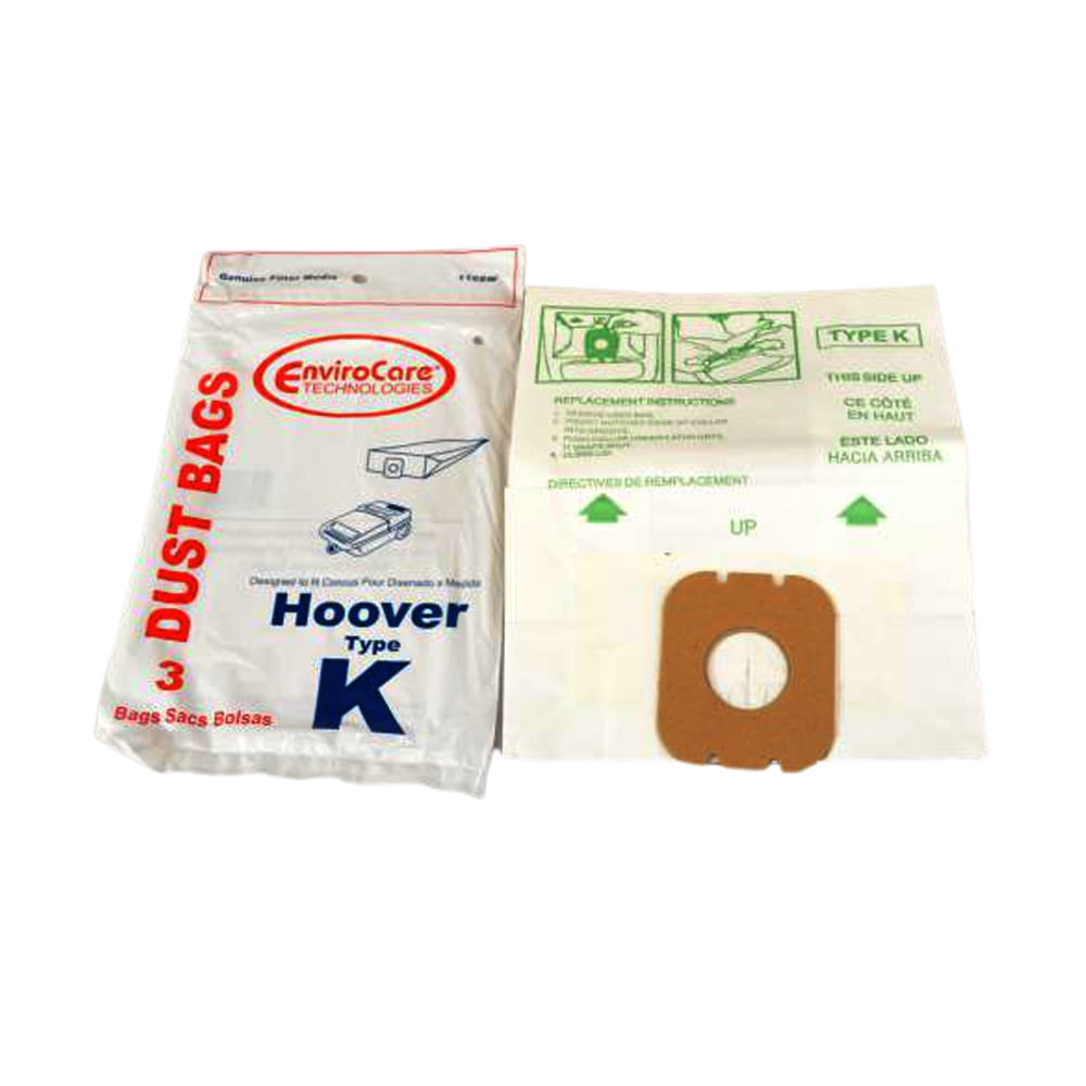 EnviroCare Replacement Vacuum bags for Hoover Type K Canisters 3 Pack 