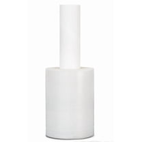 SSBM Mini Hand Stretch Wrap with Extended Core 5" x 1000' 12 Rolls 80 Gauge Clear Plastic Shrink Film for Moving Pallets