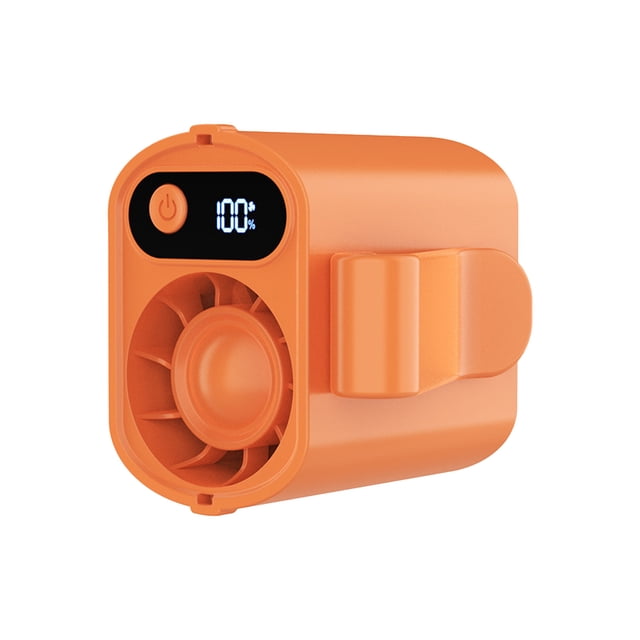 Klonfd On Air Conditioner Fan With LED Display 360° Rotation Speeds & Semi Technology USB Rechargeable Personal Fan Hands On Fan For Cars Work Camping