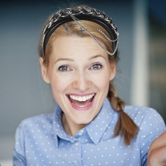 Homoyoyo Headpiece Black Non Slip Retro Style 1Pack