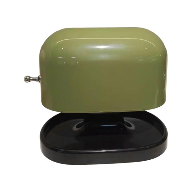 Caja de pañuelos rectangular con tapa moderna y dispensador de pañuelos. Verde