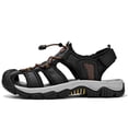 thumbnail image 2 of LASUDRAA Mens Closed Toe Outdoor Sandals Waterproof Hiking Sport Sandals with Non-Slip Sole, 2 of 8