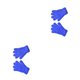 thumbnail image 2 of Minnieouse 1 par de guantes para niños pequeños para niños pequeños con color simple azul cielo Cielo azul 2piezas Minnieouse CBP205267, 2 of 6