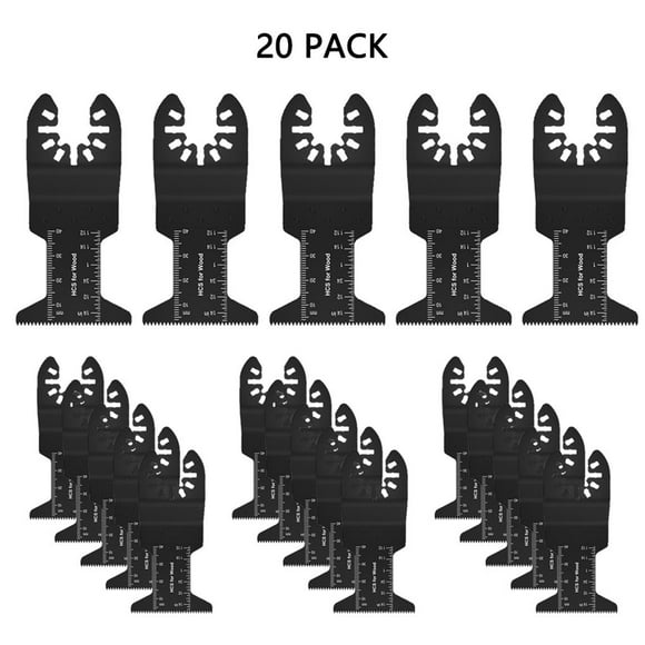 Cuchillas De Herramientas Oscilantes Cuchillas De Sierra Oscilantes Universales Profesionales, Cuchillas Multiherramienta 20 Piezas seitruly TO003221-00