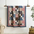 thumbnail image 3 of Greenland Home Shiloh Traditional Calico Patchwork Print Quilted Throw Blanket, 3 of 7