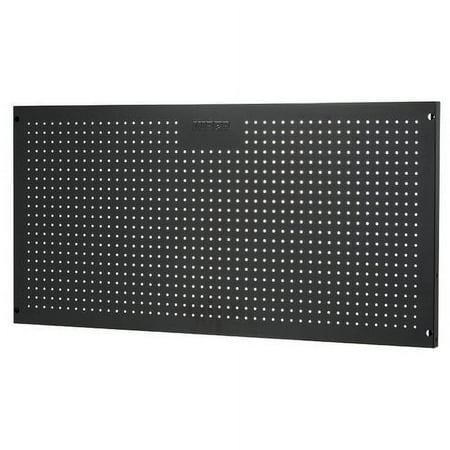 18-Gauge Steel Pegboard, 24 x 48 Inches, Black