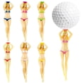 thumbnail image 5 of Staron Bikini Golf Tees, 6-Pack Plastic Ladies Golf Tees, Women's Novelty Golf Accessories for Gifts Practice Tournament, 5 of 6