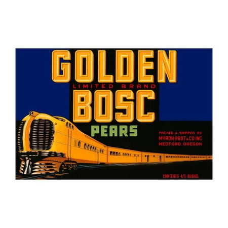 Golden Bosc Limited Edition Pears Print (Unframed Paper Print 20x30)
