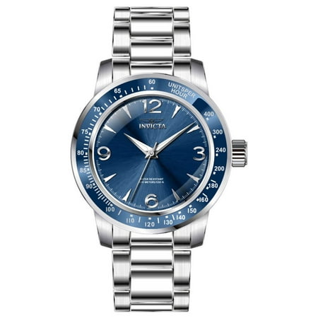 Invicta 38524 Men's Specialty Silver Tone Case Blue Dial Watch ...