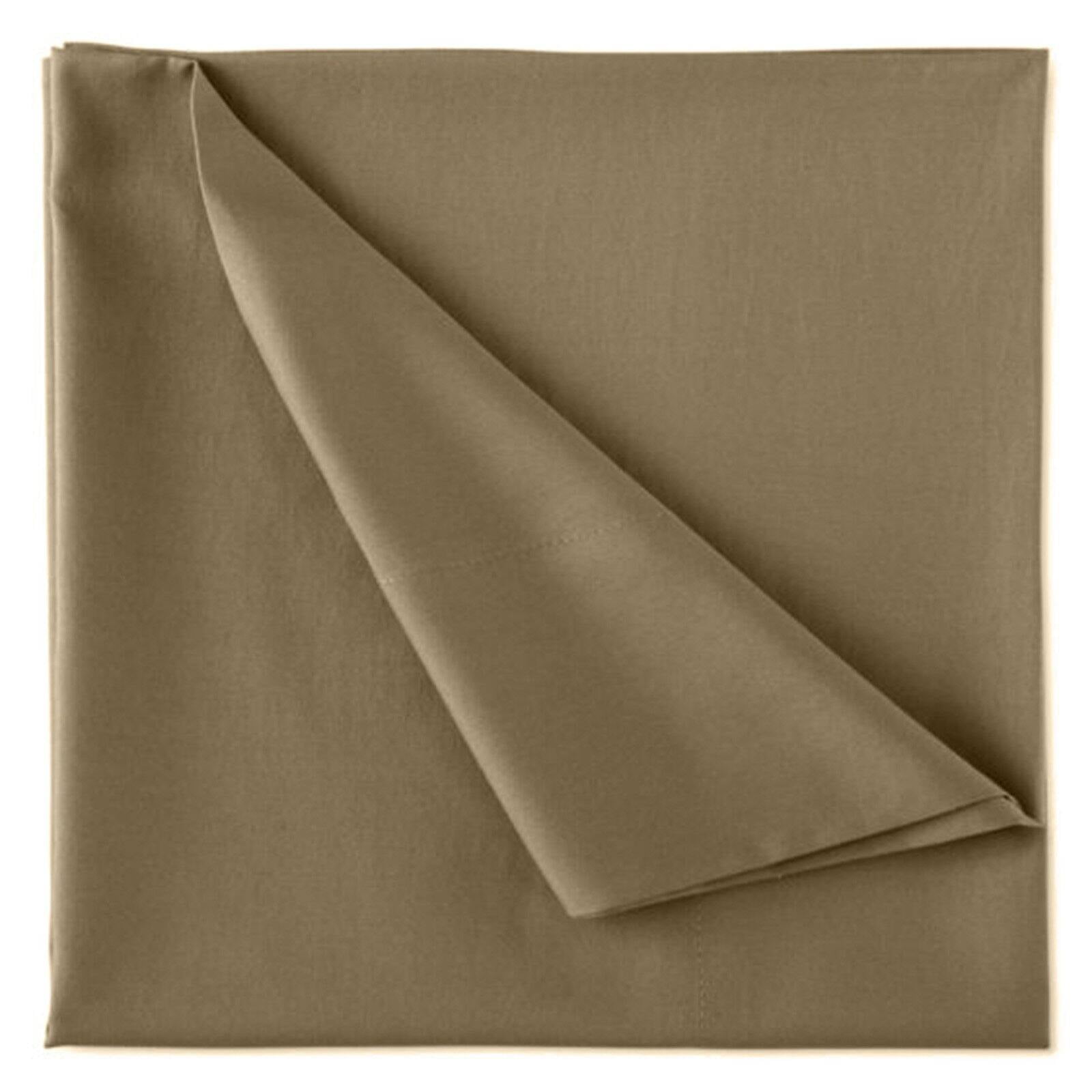 Organic Cotton Sateen Wrinkle Resistant Flat Sheet by A1 Home