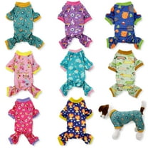 Dog Pajamas Soft Cotton Blend Jumpsuit Cute Clothes Small Medium Pet