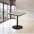 thumbnail image 2 of Hampden Furnishings Bennet Collection Steel Frame 36" Square Top, Round Base, 42" Height, Cafe Table, Black Frame/Grey Nebula Top, 2 of 5