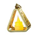 thumbnail image 4 of Lámpara de noche, luz suave, decoración de habitación, pequeño regalo, lámpara de mesa triangular, adorno para interiores, oficina, chimenea, oro, 4 of 8