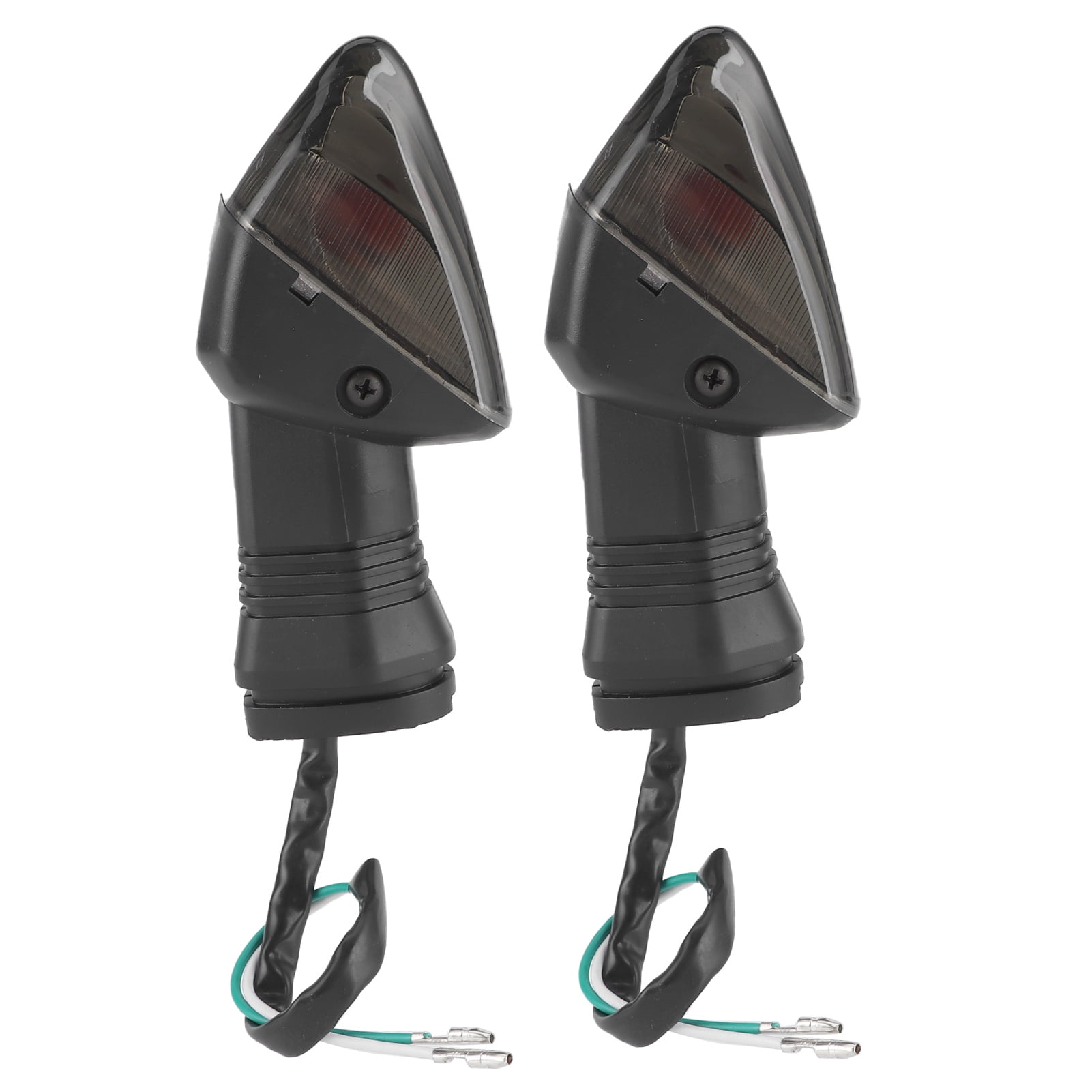 MAYUJIAA 2pcs Motorcycle LED Turn Signal Light Smoky Lens 12V Fit
