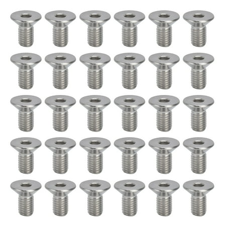

30pcs M10 Allen Socket Screws 10mm A2 Stainless Steel Countersunk Hex Bolts for Industry FastenersM10x20