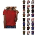 thumbnail image 1 of T-shirts de la Saint-Valentin pour Femmes 2026 à Manches Courtes Col Rond avec Cœur Graphique, 1 of 4