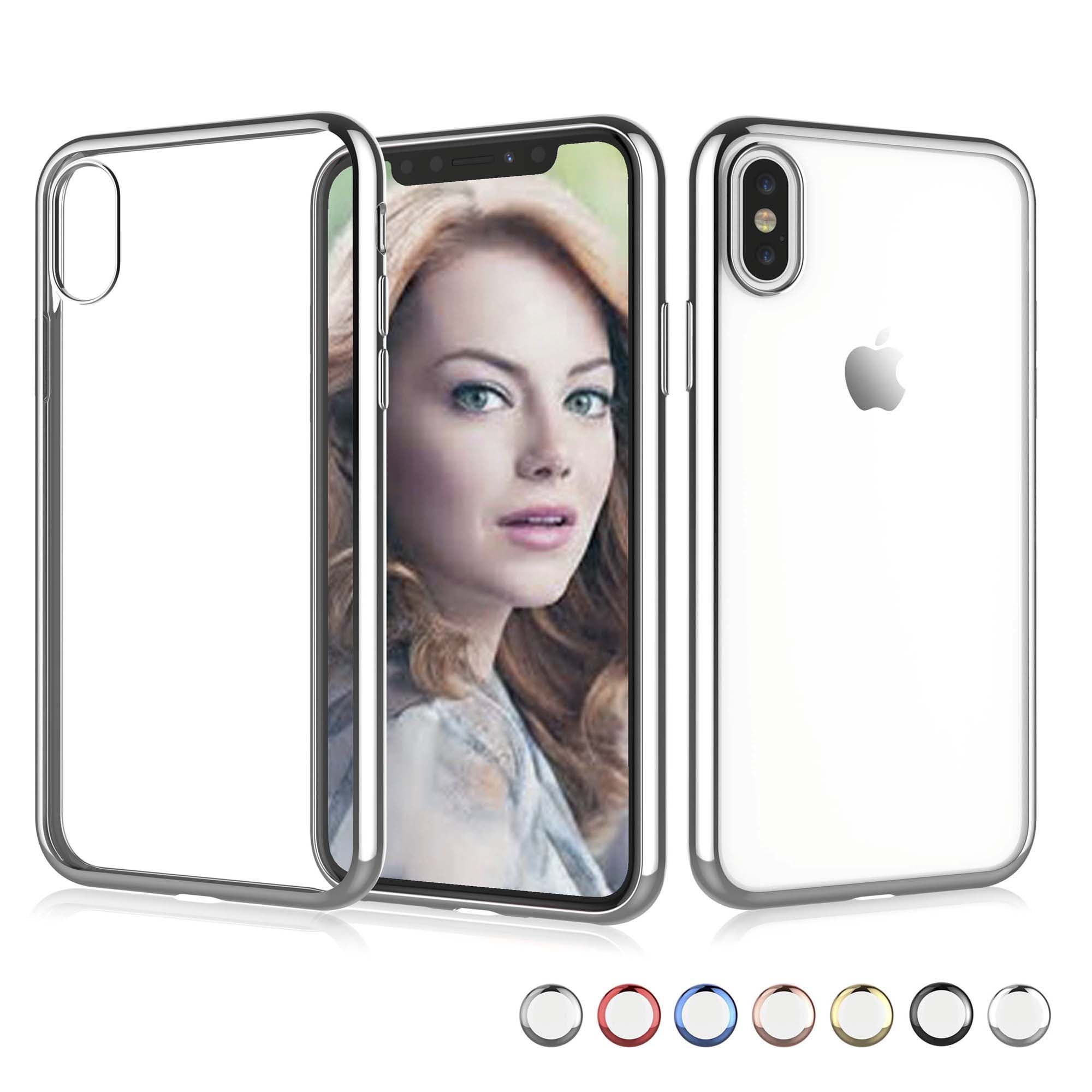 Njjex Crystal Clear Cases Cover For Apple iPhone XS Max / iPhone XS / iPhone X, Njjex Soft TPU