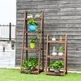 thumbnail image 4 of Costway 4-Tier Folding Flower Stand Rack Wood Plant Storage Display Shelf Multipurpose, 4 of 10