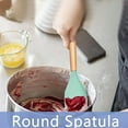 thumbnail image 4 of Utensilios de cocina de 2 piezas, juego de utensilios de cocina de silicona con mango de madera, utensilios de cocina antiadherentes resistentes al calor, 4 of 5