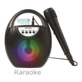 thumbnail image 2 of Escape - Wireless Karaoke Speaker with Lights, FM Radio and Microphone, Black, 2 of 3