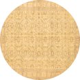 thumbnail image 1 of Ahgly Company Indoor Round Persian Brown Traditional Area Rugs, 4' Round, 1 of 4