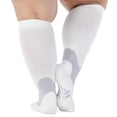 thumbnail image 4 of Extra Wide Unisex Compression Stockings 20-30mmHg for Running - White, 2X-Large, 4 of 9