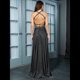 thumbnail image 4 of Vestido Elegante de Noche para Mujer, Sin Mangas, con Hombros Descubiertos, Ajustado, y Formal para Fiesta Negro M, 4 of 5