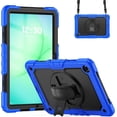 thumbnail image 1 of Funda para Samsung Galaxy Tab A11 Plus de 11 pulgadas (2025) y A9 Plus de 11 pulgadas (2023), resistente, a prueba de golpes, con soporte giratorio de 360° y correa de mano/bandolera., 1 of 9
