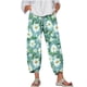 thumbnail image 1 of Pantalones de Mujer Traje Verano Cómodo de Moda Impreso Pantalones Recortados, Pantalones Elásticos Casuales, 1 of 5