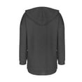 thumbnail image 7 of Oversized Half Zip Hoodies for Women, V Neck Womens Sweatshirts, Fall Pullover Winter Outfits, 7 of 7