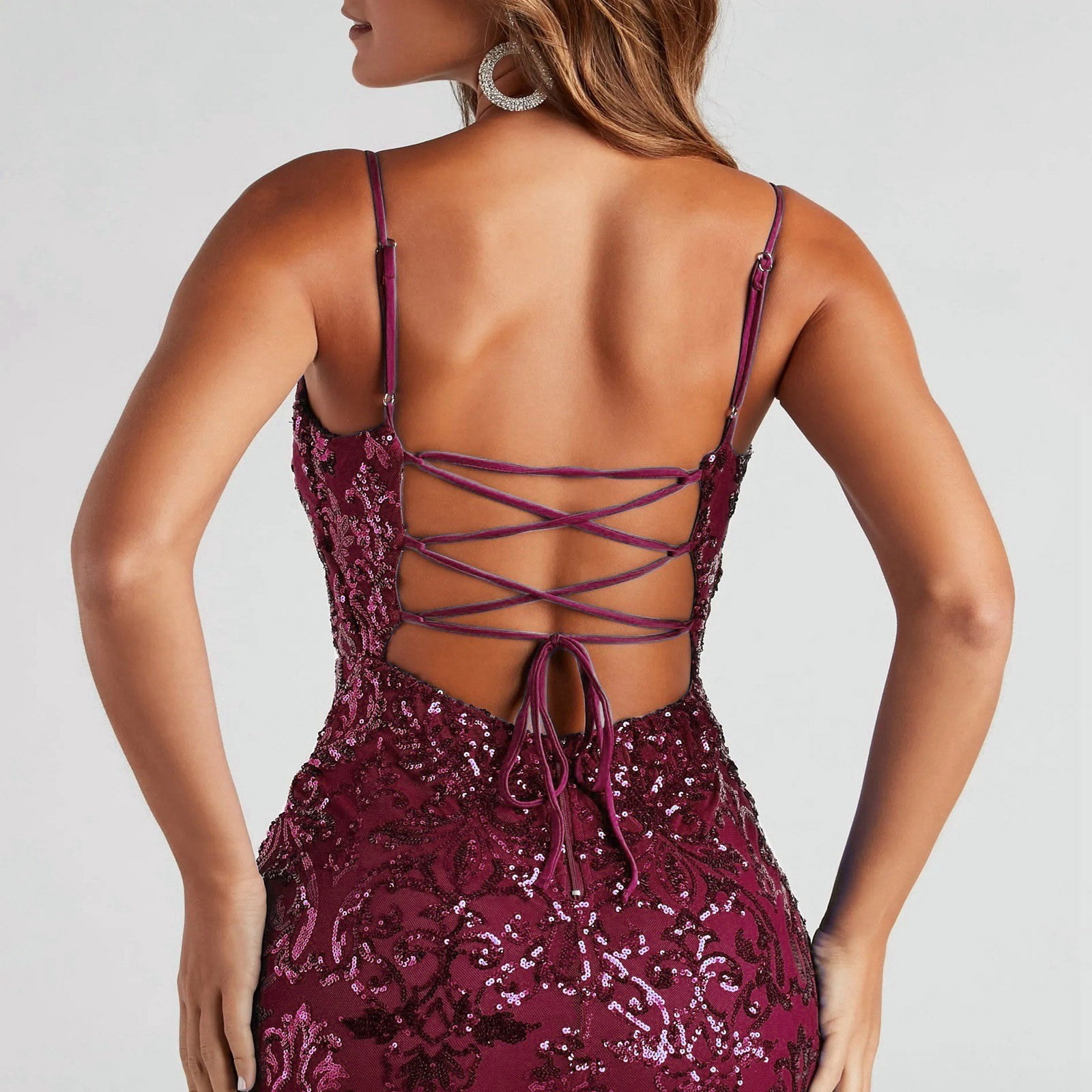 burgundy sequin dress short Sequin Pleated Spaghetti Strap Off Shoulder Whoelsale Short Dress