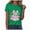 Green, variant on TOWED22 Halloween Shirts for Women Bow Ghost Shirt Cute Spooky Tshirt Fall Flower Graphic Tees Short Sleeve Casual Tops(Wine,L)