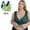 Green, variant on Aueoeo 2 Pack Front Closure Bras for Women Plus Size Wireless Comfy Soft Bra Adjustable Wide Strap Sleep Bras
