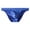 Blue#faux leather briefs, variant on Men's Brief Throng Faux Leather Briefs Low-Rise High-Cut G String Underwear Black L