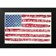 thumbnail image 2 of Sophie 6 24x17 Black Modern Framed Museum Art Print Titled - Pledge of Allegiance Flag, 2 of 5
